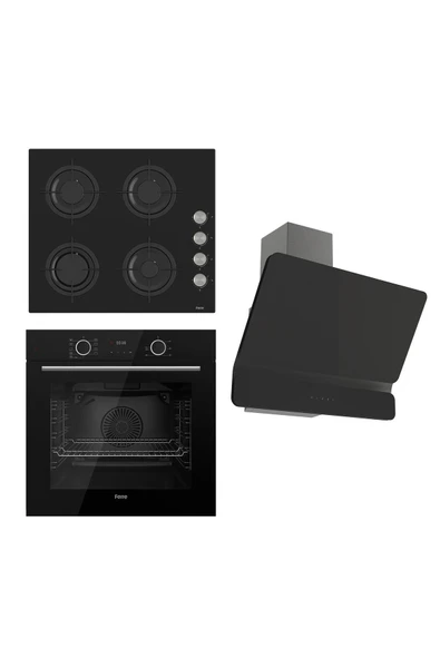 Ferre FRYART Serisi Airfry Pişirme Siyah Set (CS205 + XE63CS +D080 )