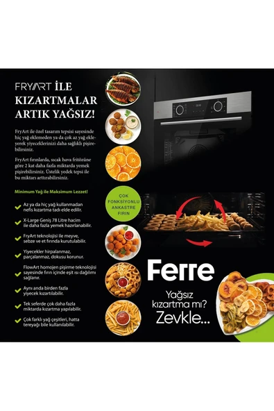 Ferre Fryart Nt Asimetrik Serisi Beyaz Ankastre Cam Set (d064 + Nt026/w + Xe63cb) - 5