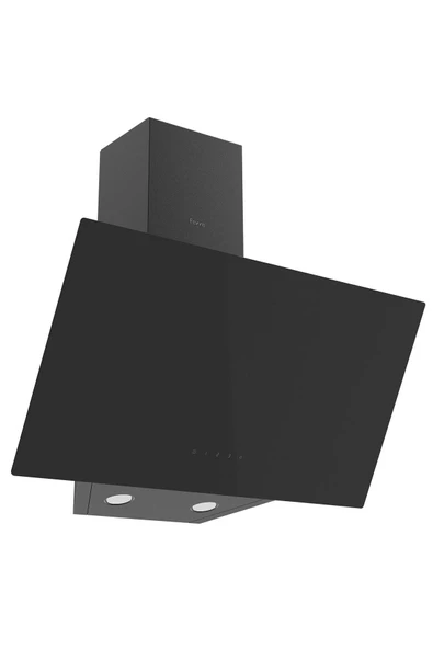 Ferre D077 Flowart Serisi Tek Cam Dokunmatik 60 Cm Siyah Davlumbaz-500m3