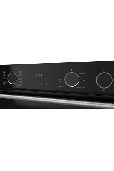 Ferre XE64CS Siyah FryArt-Steam Ankastre Fırın - 3