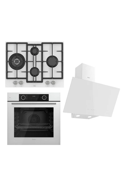 Fryart Serisi Airfry Pişirme Beyaz Set (ed076 + Xe63cb +d078 )