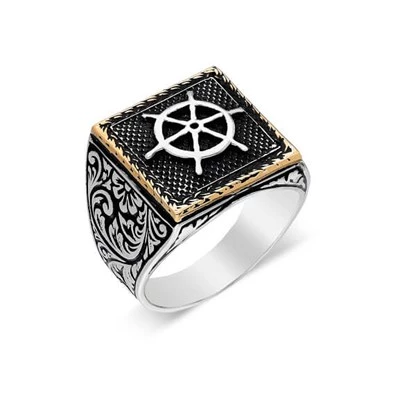 Denizci Gümüş Erkek Yüzük