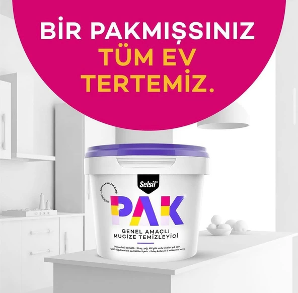 Selsil PAK Krem Genel Amaçlı Mucize Temizleyici 500gr - Resim 5