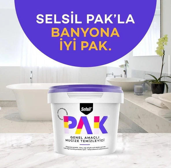 Selsil PAK Krem Genel Amaçlı Mucize Temizleyici 500gr - Resim 4