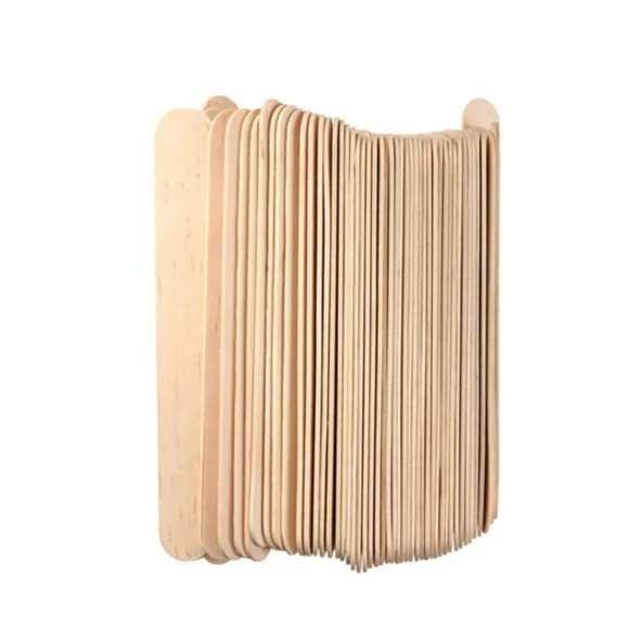 Epoksi Karıştırma Çubuğu Ahşap Dil Basma Çubuğu Naturel 100 Lü 14 CM - Resim 2