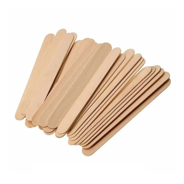 Epoksi Karıştırma Çubuğu Ahşap Dil Basma Çubuğu Naturel 100 Lü 14 CM ürün görseli