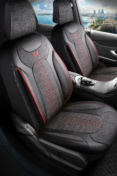 Panda Kılıf PANDA BAKÜ SERISI KETEN KUMAŞ OTO KOLTUK KILIFI - TAM SET