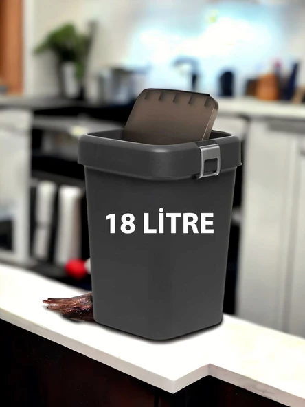 Motek COB-411S 18 Litre Çöp Kutusu Kovası + Temizlik Seti - 2