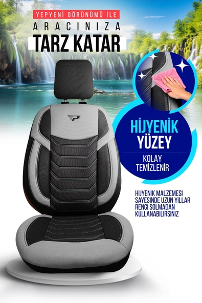 Panda Manavgat Serısı Lakos Kumaş Oto Koltuk Kılıfı - Tam Set - 5
