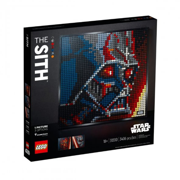 31200 LEGO® Art Star Wars Sith /3406 parça /+18 yaş /LEGO Art Özel Ürün - 1
