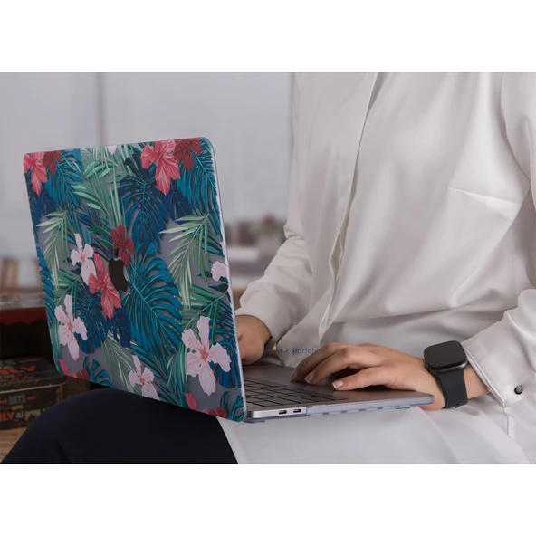 Macbook Pro Kılıf 13 inç Flower01 (Eski HDMI'lı Model 2012-2015) A1425 A1502 ile Uyumlu - Resim 6
