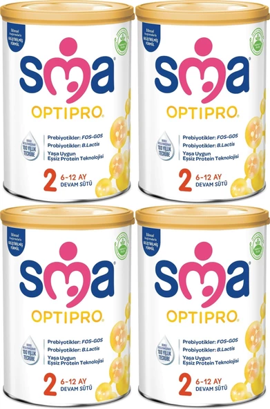 Sma Optipro 400GR No:2 Devam Sütü (6-12 Ay) (4 Lü Set)