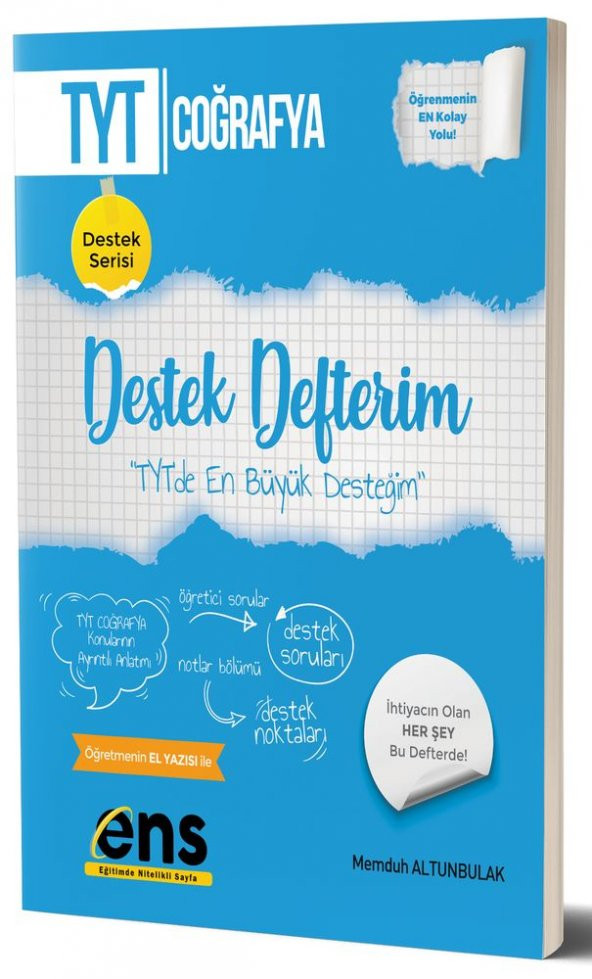 TYT Coğrafya Destek Defterim ENS Yayıncılık - 2