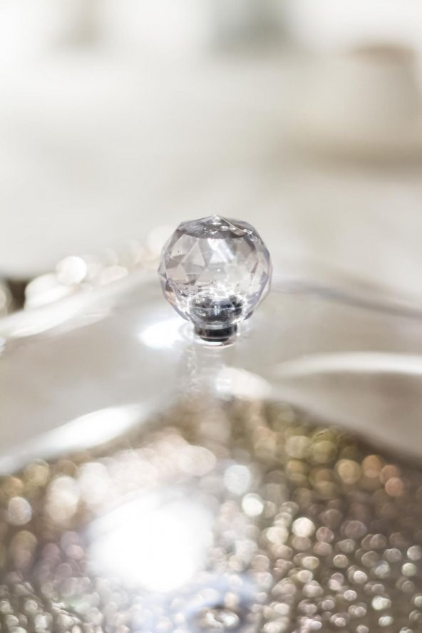 Akrilik Şeffaf 4lü Tek Kapaklı Kahvaltılık & Sunumluk - 4