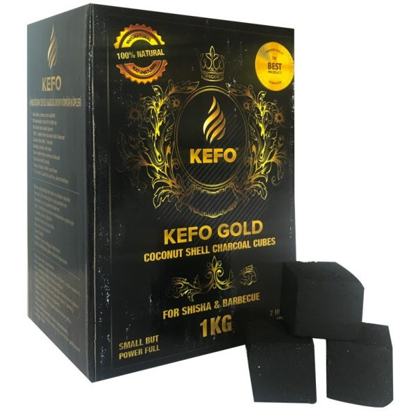 Kefo Gold 1 Kg Hindistan Cevizi Nargile Kömürü Ücretsiz Kargo - 1