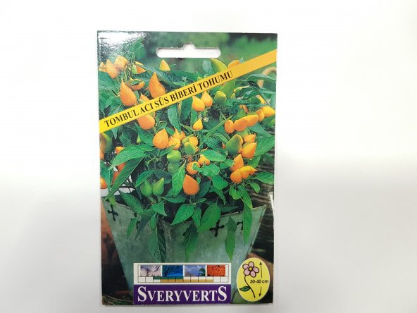 Tombul Acı Süs Biberi Tohumu Paket Ücretsiz Kargo