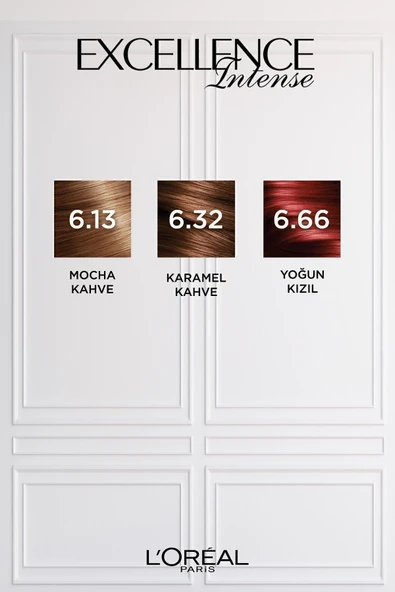 L'Oreal Paris Excellence Intense Saç Boyası 6.66 Yoğun Kızıl - 8