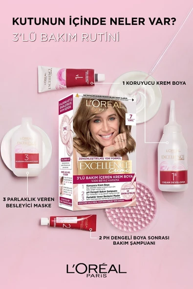 L'Oreal Paris Creme Saç Boyası 7.43 Sultan Bakırı - Resim 5