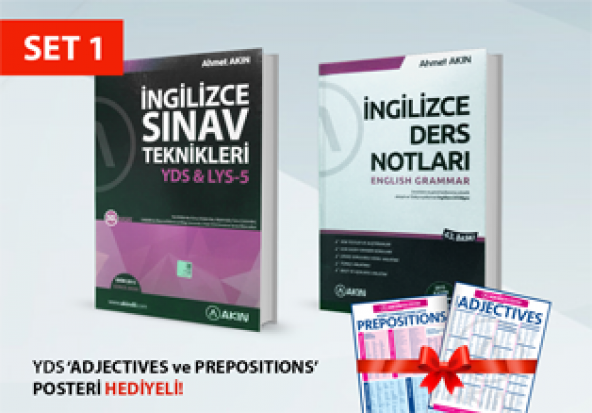 Akın Dil Özel sınav teknikleri - Örnek soru çözümleri ve İngilizce Dil Bilgisi Becerileri Seti Yargı Yayınları