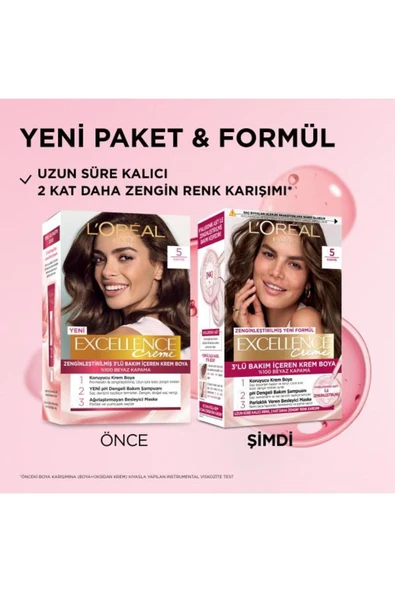 L'Oréal Paris Excellence Creme 5 Kahve Saç Boyası - Resim 2