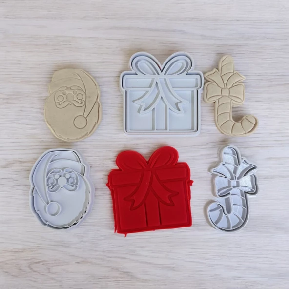 yılbaşı temalı kurabiye kalıbı,hamur kalıbı,çok amaçlı kalıp - 2