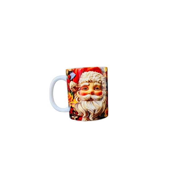 noel baba baskılı bardak,yılbaşı temalı bardak,yeni yıl bardağı, - 3