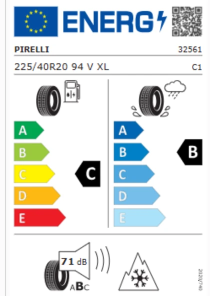 Pirelli SottoZero Serie 3 RFT 225/40R20 94V XL M+S 3PMSF Oto Kış Lastiği (Üretim Yılı: 2023) - Resim 3