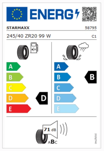 Starmaxx 245/40R20 99W RF TL Ultrasport ST760 Oto Yaz Lastiği (Üretim Yılı:2024) - Resim 2