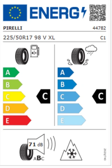 Pirelli Powergy Winter 225/50R17 98V XL M+S 3PMSF Oto Kış Lastiği (Üretim Yılı: 2024) - Resim 3