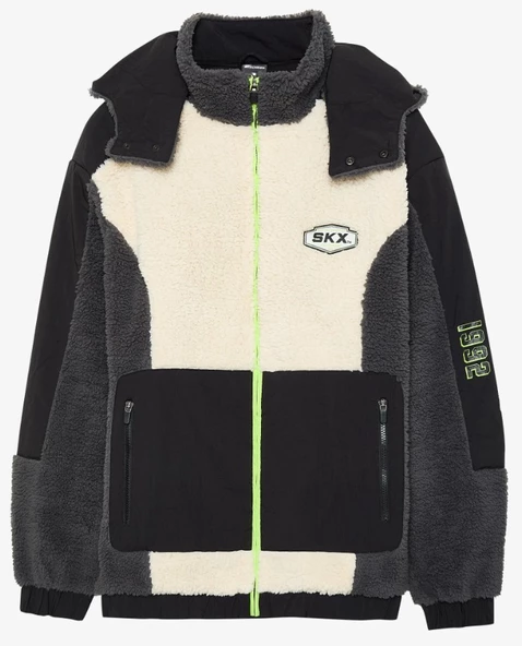 Skechers S242183 M Outdoor Fleece Full Zip Sherpa Erkek Günlük Mont