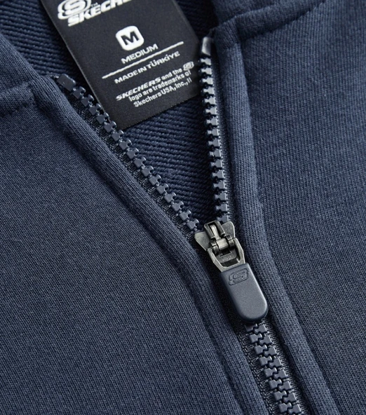 Skechers S242112 M Essential Full Zip Hoodie Sweatshirt Eşofman Üstü Erkek Ceket - Resim 4