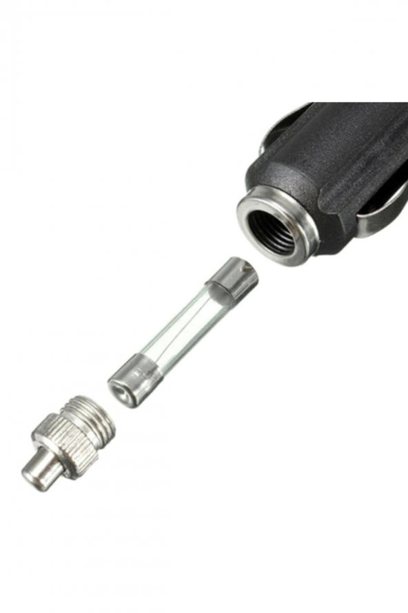 Araç Oto Çakmaklık Soketi Fiş Metal Uçlu Ledli 12-24v - 3