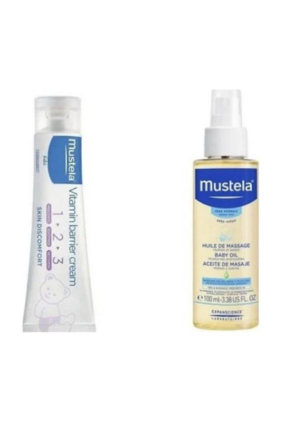 MUSTELA BABY OİL + MUSTELA 100ML PİŞİK KREMİ