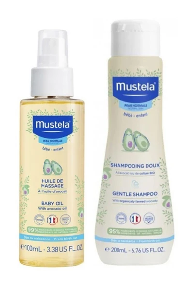 MUSTELA PAPATYA ÖZLÜ 200ML + BEBEK YAĞI 100ML