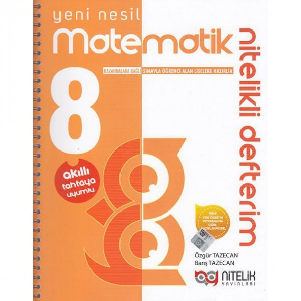 8.Sınıf Yeni Nesil Defter Matematik Nitelikli