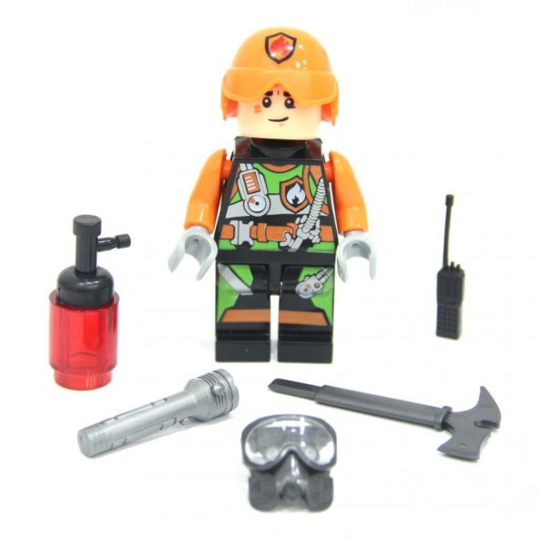 Aksesuarlı İtfaiye Figürü Lego Seti - 3