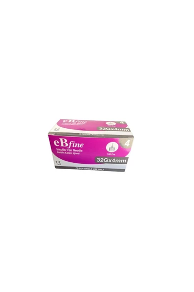 EB FİNE İNSÜLİN KALEM İĞNE UCU 32GX4 MM 100'LÜ