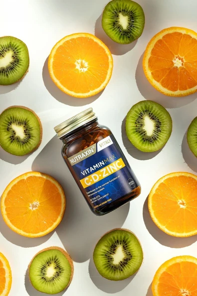 NUTRAXİN VİTAMİN MAX C + D ZİNC 60 TABLET - 2