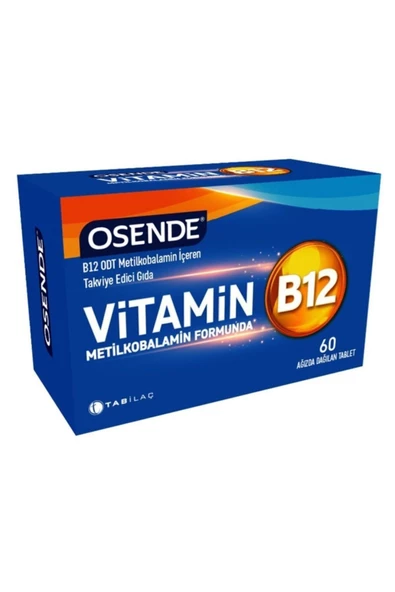 OSENDE VİTAMİN B12 60 AĞIZDA DAĞILAN TABLET