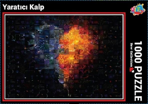 Ritoys Yaratıcı Kalp Sanatsal 1000 Parça Puzzle Yapboz - 2