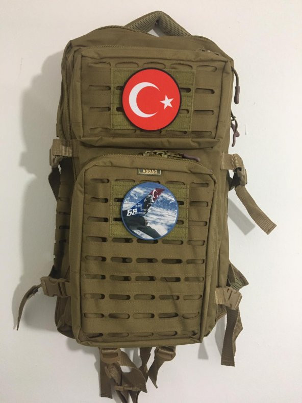 F16 TÜRK BAYRAKLI DİJİTAL BASKILI PATCH/PEÇ/YAMA/ARMA/STICKER - 4