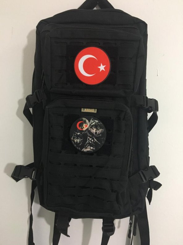 KURTLU AY YILDIZLI DİJİTAL BASKILI PATCH/PEÇ/YAMA/ARMA/STICKER - 3
