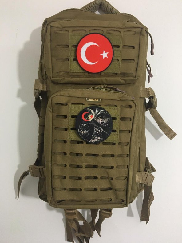 KURTLU AY YILDIZLI DİJİTAL BASKILI PATCH/PEÇ/YAMA/ARMA/STICKER - 4