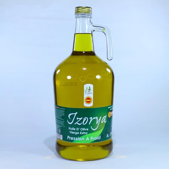 Natürel Sızma Mut Zeytinyağı Galon Cam 3 L