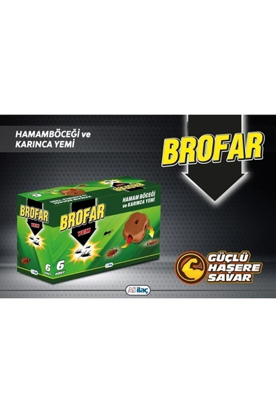 Brofar Hamam Böceği ve Karınca Yemi 6 Adet - 2