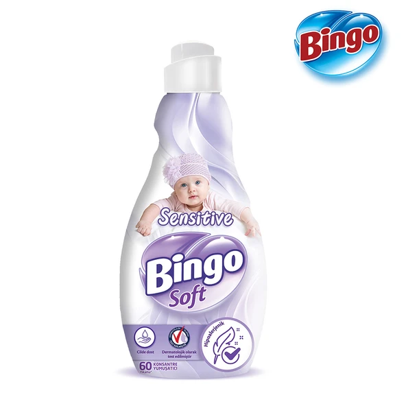 Bingo Soft Konsantre Çamaşır Yumuşatıcısı Sensitive 1440 ml X 6 Adet - 3