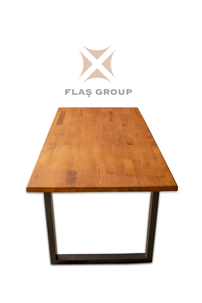 Yemek Masası Ahşap Yemek Masası Doğal Ahşap Mutfak Masası Misafir Yemek Masası - 4