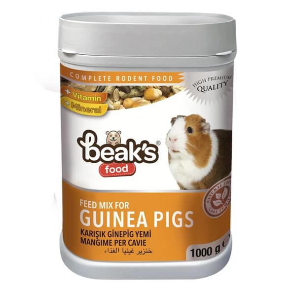 Beaks Karışık Ginepig Yemi 1000 Gr