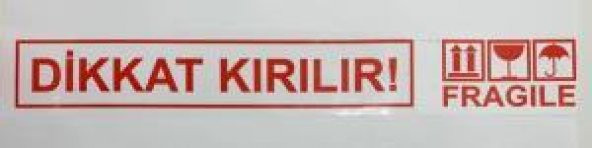 DIKKAT KIRILIR BASKILI KOLI BANTI 45x100mt. - 2