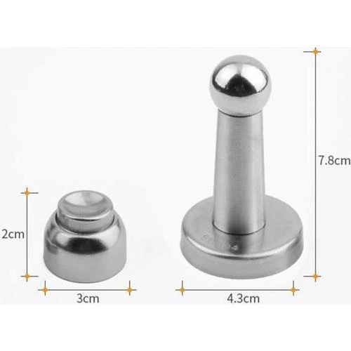 Mıknatıslı Kapı Tamponu 8cm Kapı Stoperi 5'li Paket - 4